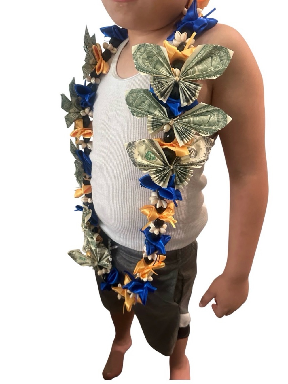 Graduation Lei gorgeous  47 Inch Class of 2026  Kukui Nuts Necklace UNISEX**
